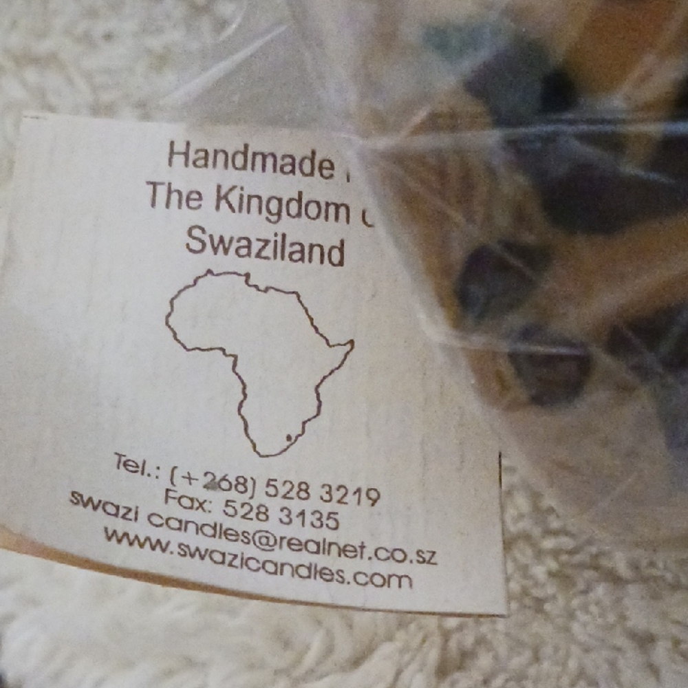 Swazi Candles Handmade Candle - Black And Camel